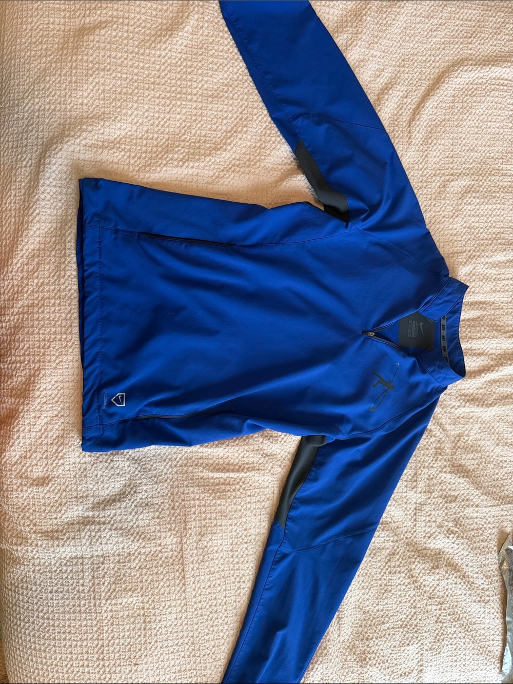 Nike Royal Blue Lightweight Quarter-Zip Shirt Jacket